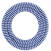 Textiel omwikkelde kabel, <br>3 m, blauw/wit,<br> Calex