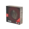 Textiel omwikkelde kabel, <br>1,5m, rood/zwart,<br> Calex - Afbeelding 2