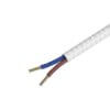 Textiel omwikkelde kabel,<br> 1,5m, wit,<br> Calex - Afbeelding 4